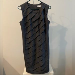 CALVIN KLEIN Ruffle Front Dress